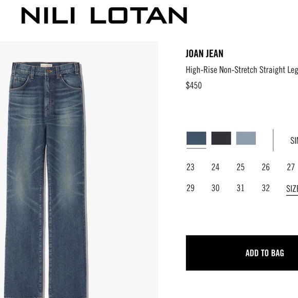 Nili Lotan Joan Jean, long raw hem, 27 - Picture 8 of 16